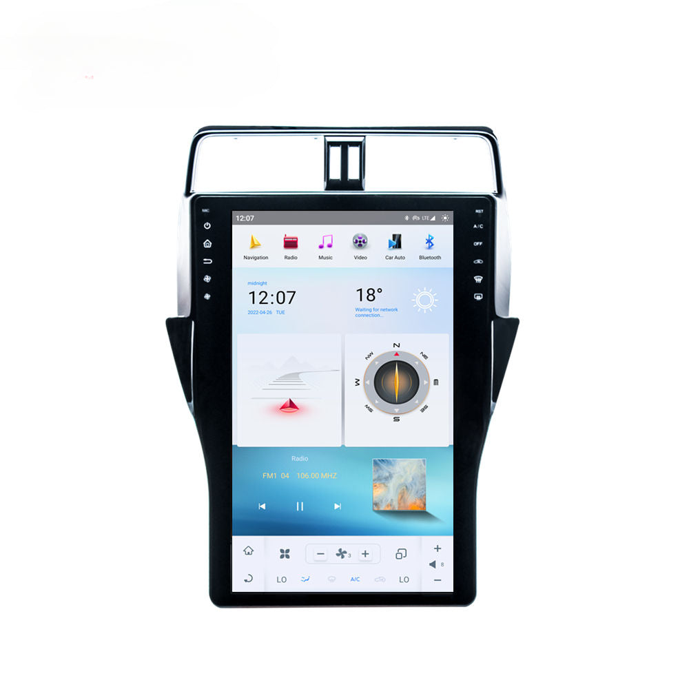16" For Toyota Prado 2018 2019 Car Radio Headunit Stereo Carplay Upgrade Tesla Style Screen Android Auto GPS Navigation Multimedia Player