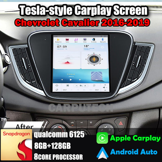 10.4" For Chevrolet Cavalier 2016-2019 Car Radio Headunit Stereo Carplay Upgrade Tesla Style Screen Android Auto GPS Navigation Multimedia Player