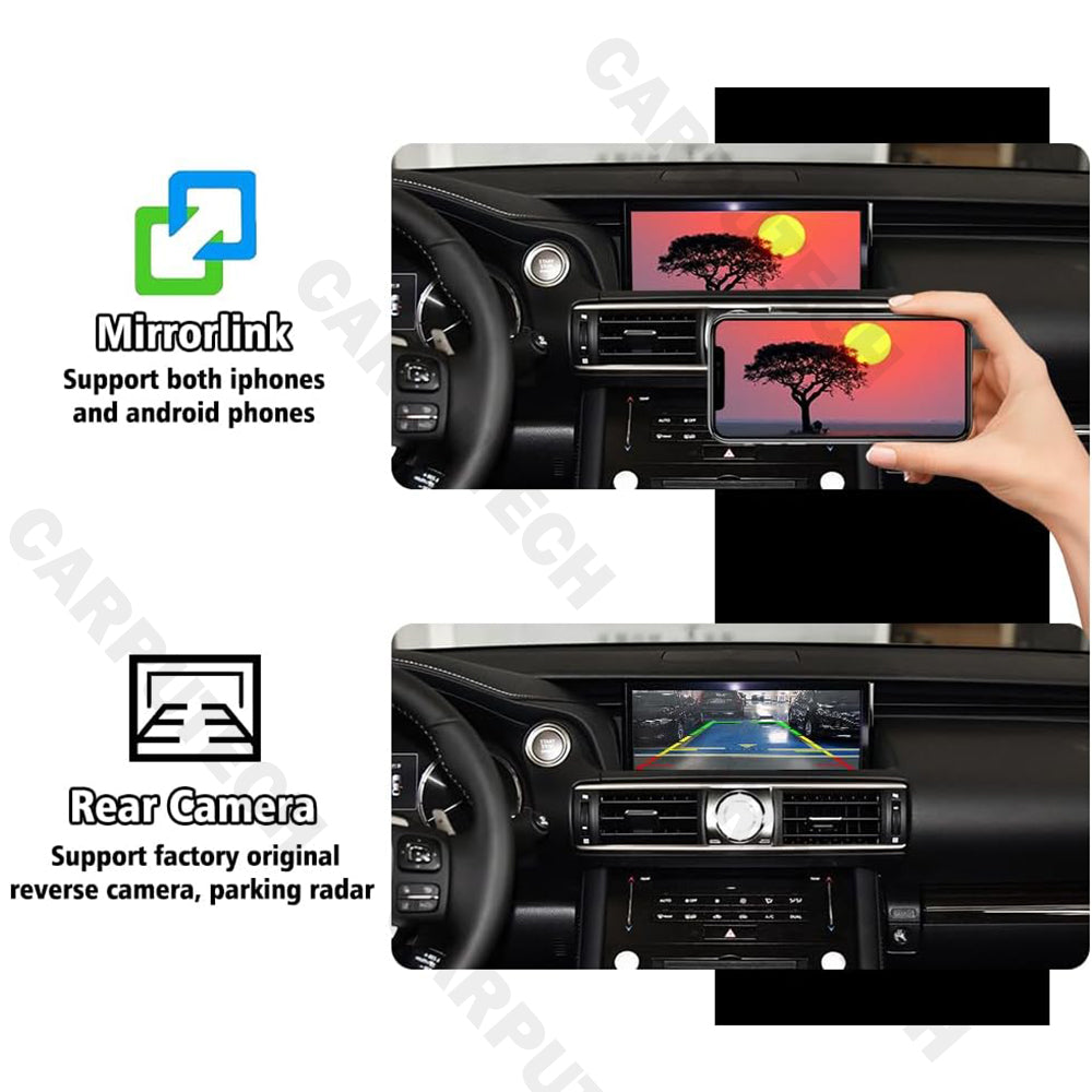 Lexus IS / RC (2013–2019) 10.25-Inch Linux Touch Screen with Wireless CarPlay & Android Auto