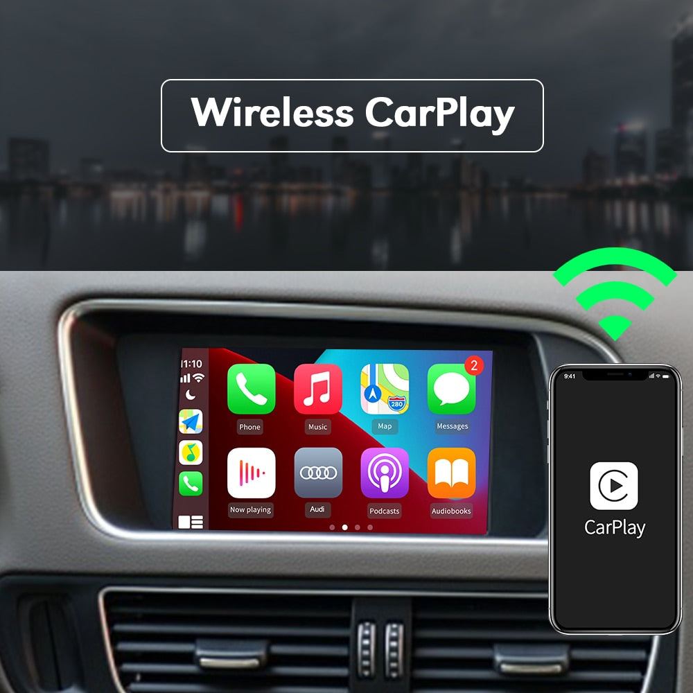 Wireless Carplay Android Auto Modul Empfänger Box für Audi S4 S5 A4 A5 Q5  MMI 3G