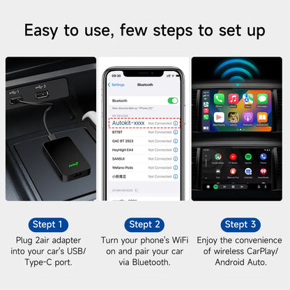 Carlinkit 5.0 (2air): Upgrade Your Car to Wireless CarPlay and Android Auto