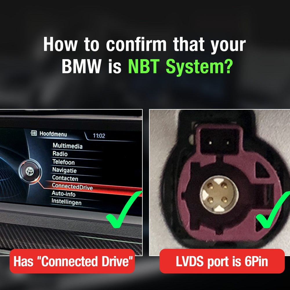 CarlinKit Decoder Wireless Carplay&Android Auto Module Box Play Video For BMW All Series X1-X6 MINI Cooper NBT CIC EVO System