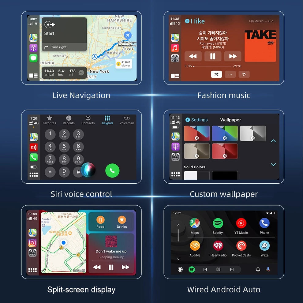 Autokit Wireless Carplay Dongle For Aftermarket Android Car Screen ...