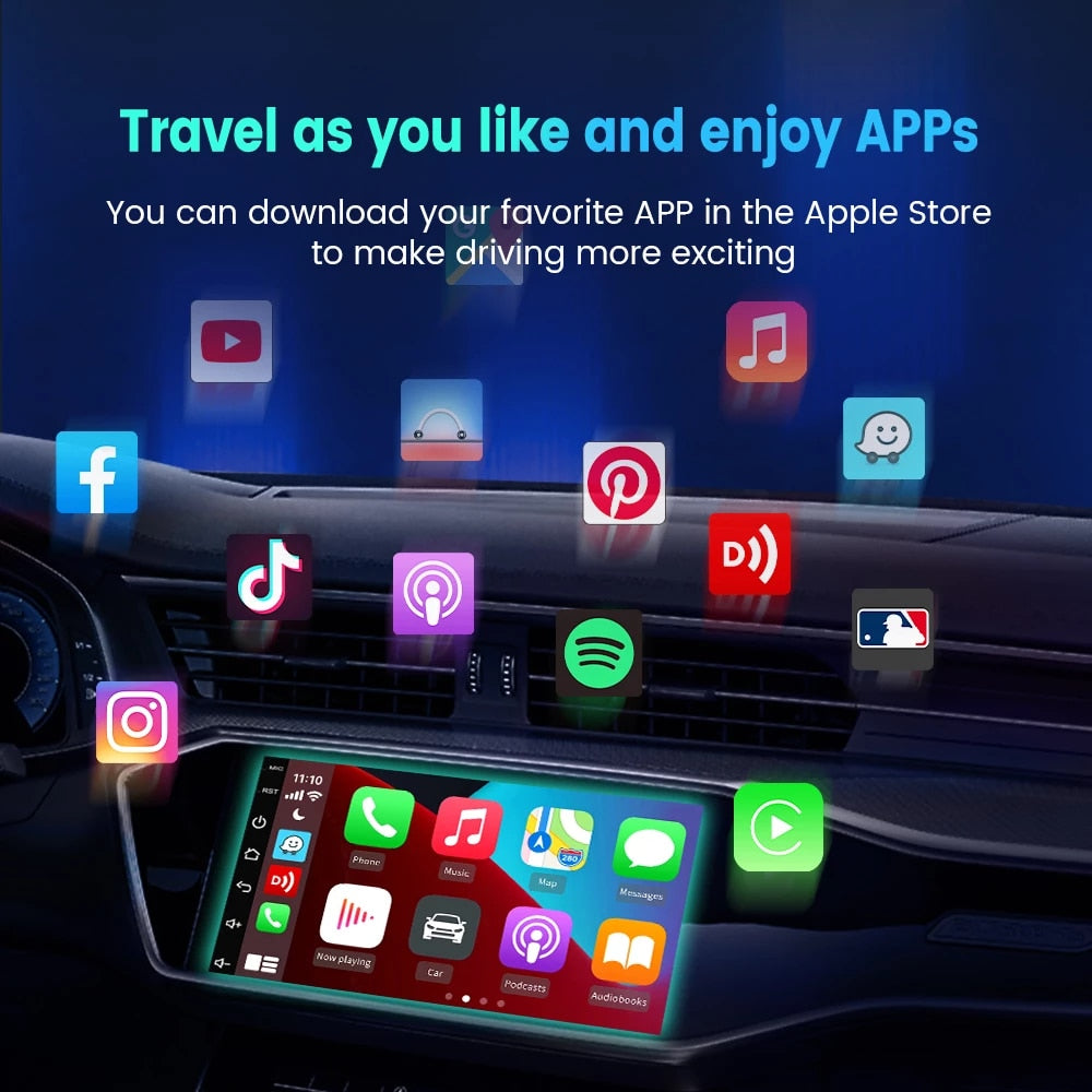Autokit Wireless Carplay Dongle For Aftermarket Android Car Screen ...
