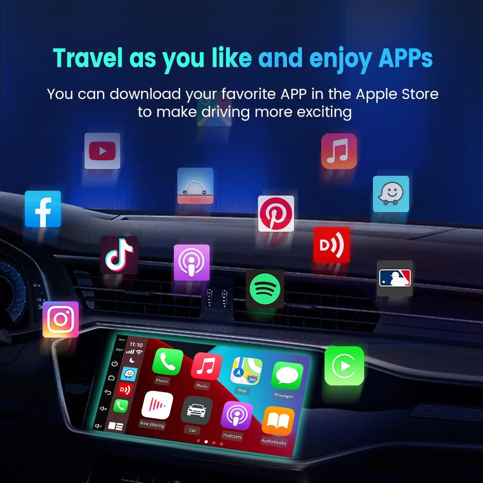 Android Car Screen Installer Autokit Wireless Carplay Dongle For Aftermarket Android Car Screen ...