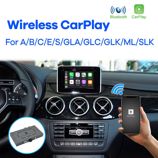 Wireless Apple CarPlay for Mercedes Benz A B C S GLK GLA ML SLK Class 2007-2017 NTG4.0 NTG4.5 NTG5.0 Android Auto Module Video